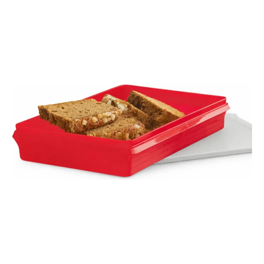 Tupperware Caixa Refri Box Geladeira 1,5 Litros Vermelho