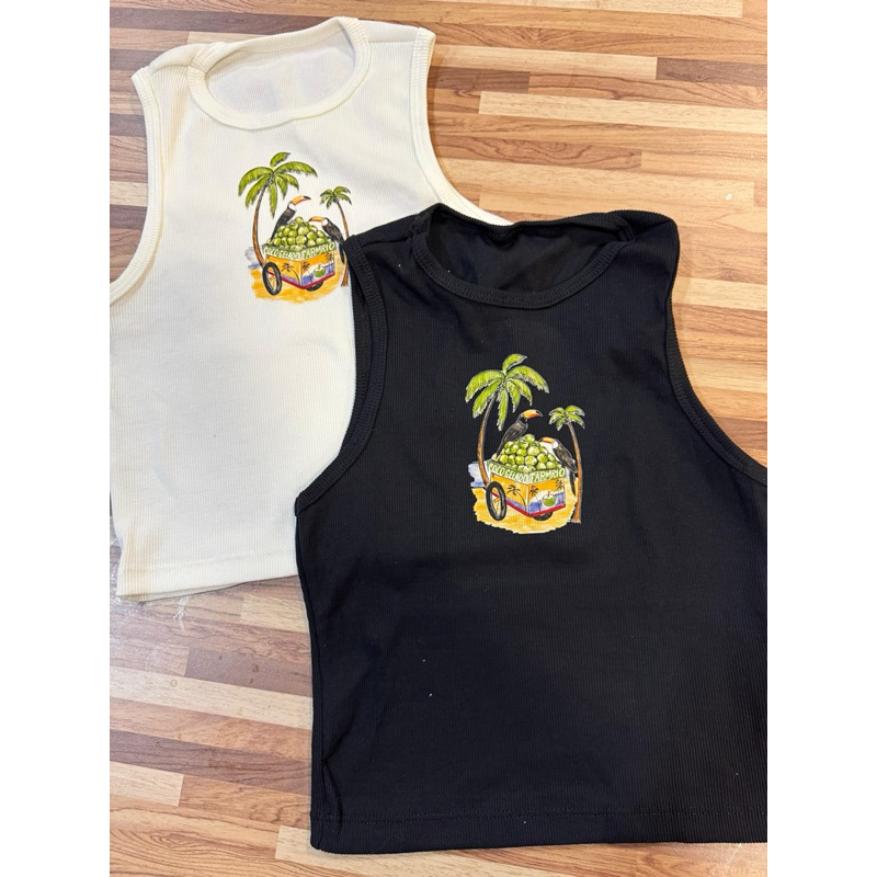 Kit Regata Inspiração Farm Cropped Farm Regatinha Farm Kit com 2 peças em Oferta na Shopee