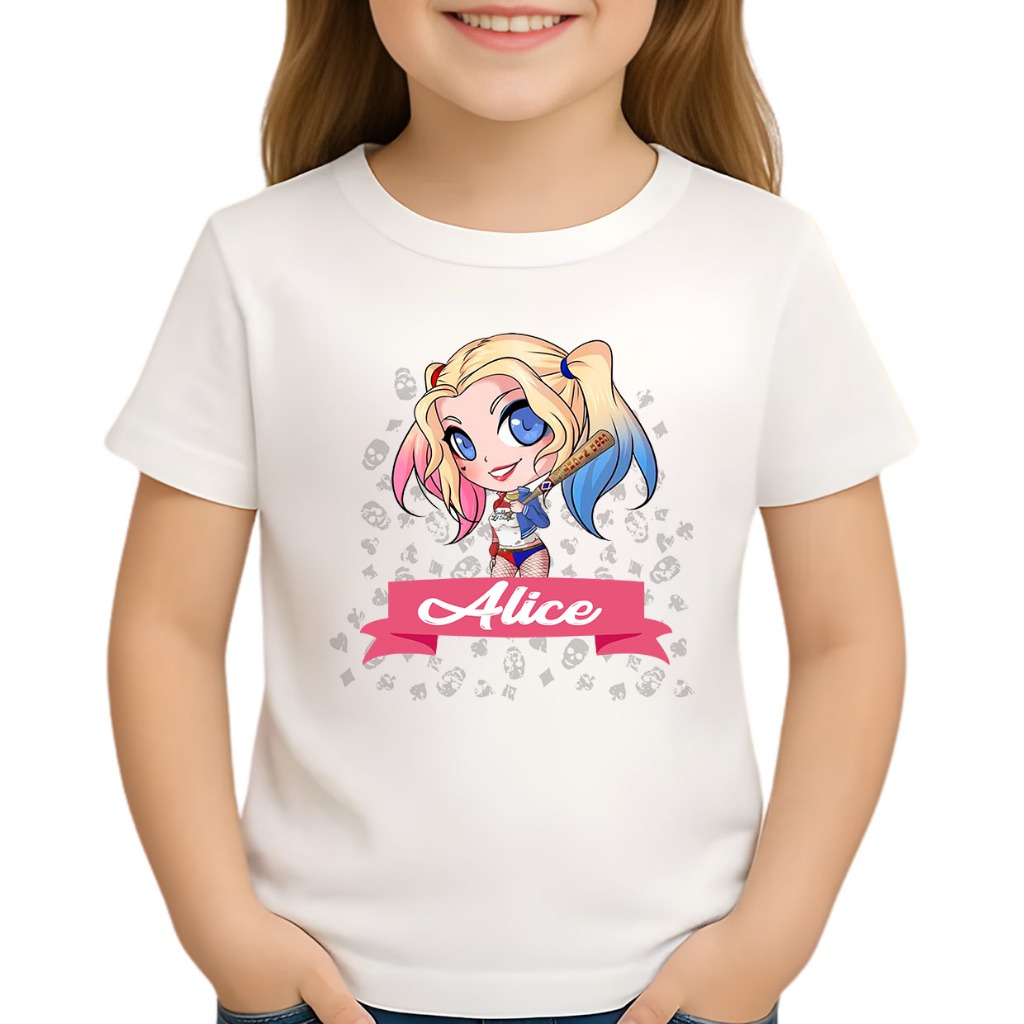 Camiseta da Alerquina personalizada com nome - Camiseta infantil Alerquina personalizado (LEIA A DESCRIÇÃO)