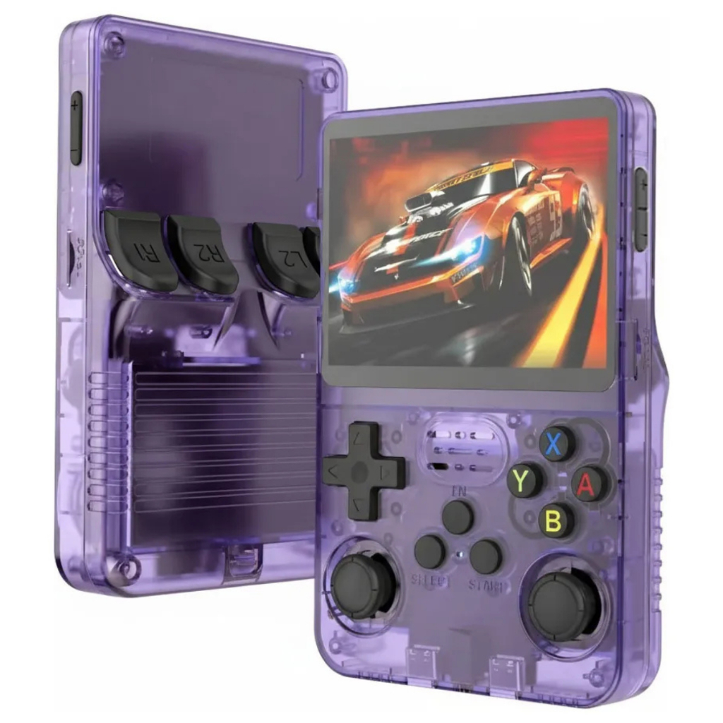 Console Portátil R36S + 20000 Jogos IPS Tela De 3.5 Polegadas Linux Vídeo Game De Mão Retrô 64GB