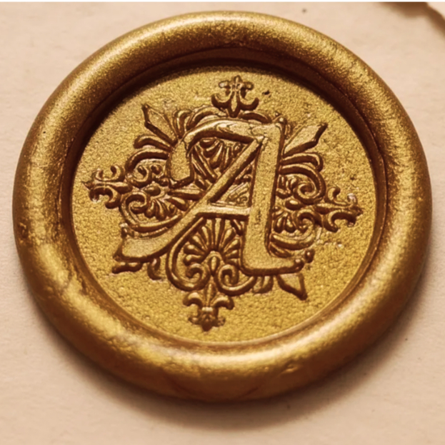 Lacres de Cera Letras Alfabeto com adesivo dupla face Iniciais para Convite Casamento Envelope