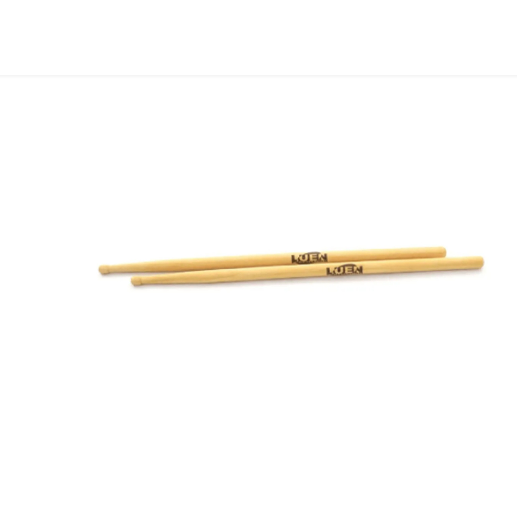 Par de Baqueta para Fanfarra Caixa Repique Simples Luen 14001 Bateria Full