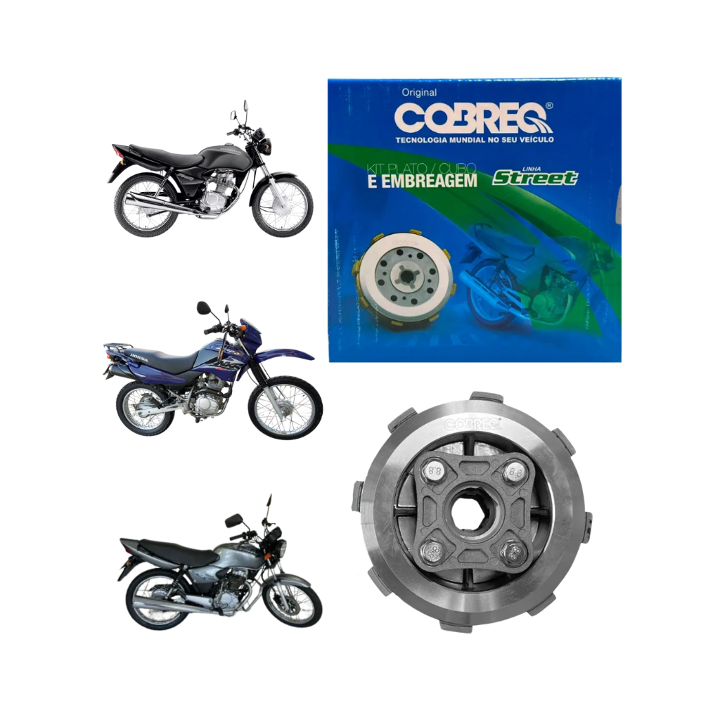 Kit Embreagem Completo Honda Fan 125 Titan 125 2000 2001 2002 2003 2004 2005 2006 2007 2008 Cobreq