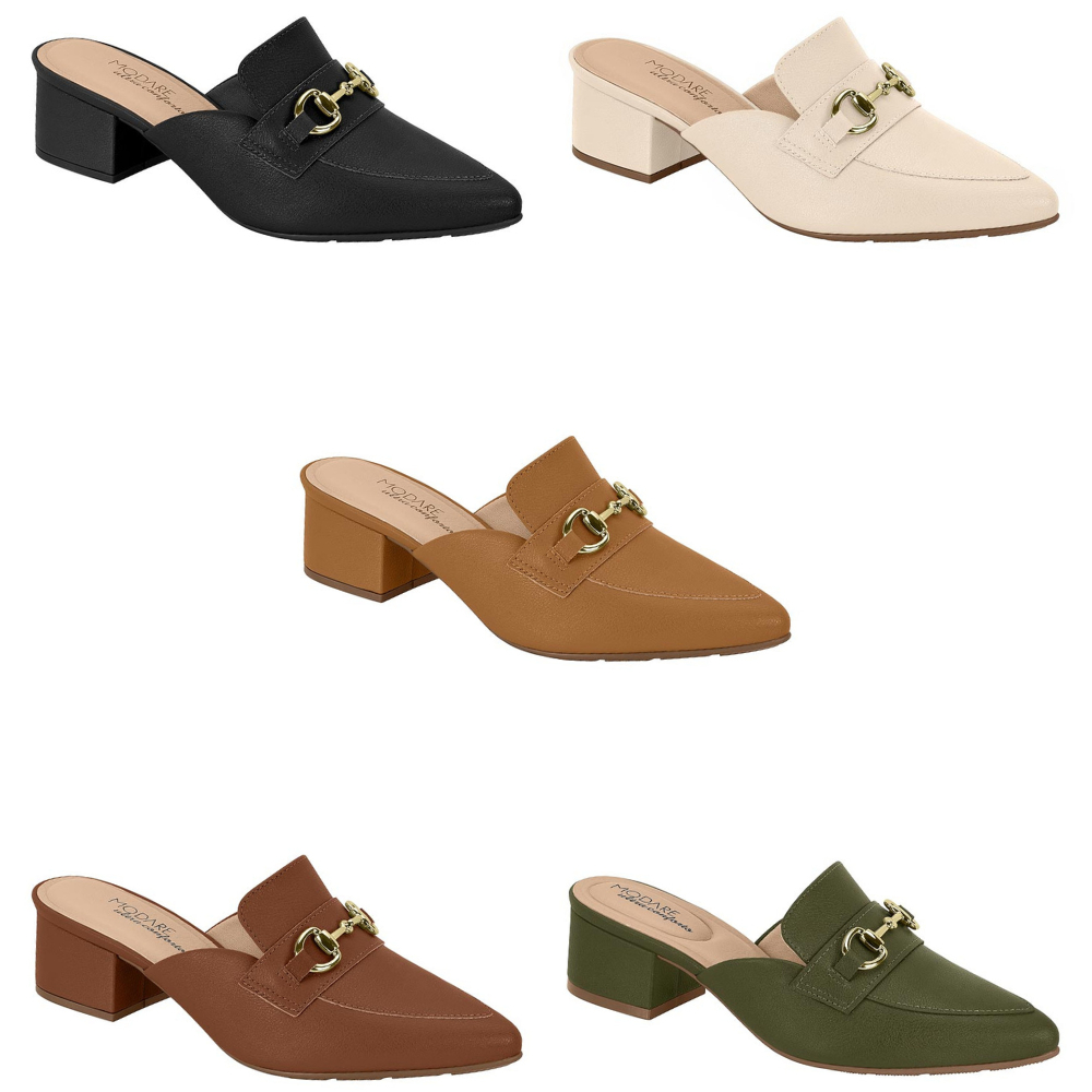 Sapato Mule Feminino Bico Fino Modare Ultraconforto