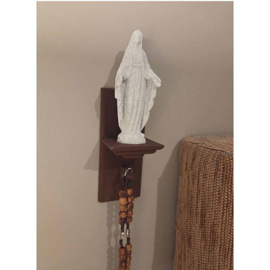 Suporte sem furo para Terço Santo Porta Terço Expositor Religioso para Parede Decoração Católica
