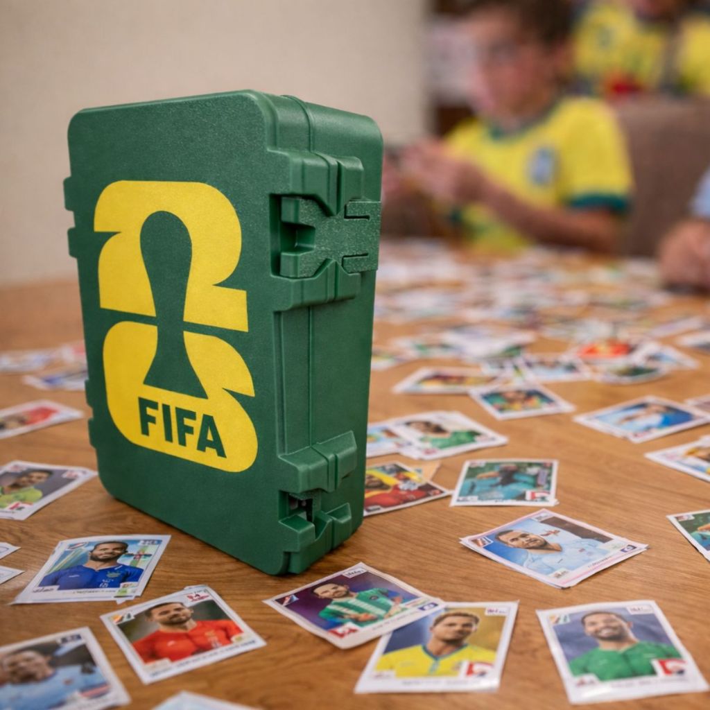Case Porta Figurinhas Caixa Album Copa Do Mundo 2026 Colecionador de Figurinhas Coisas Legais