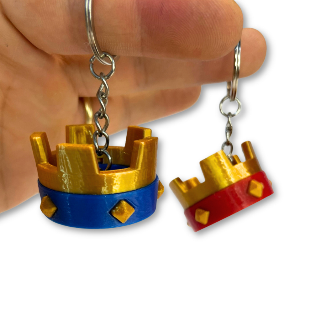Chaveiro Coroas Clash Royale | Geek | Colecionável - inspirado no jogo royale