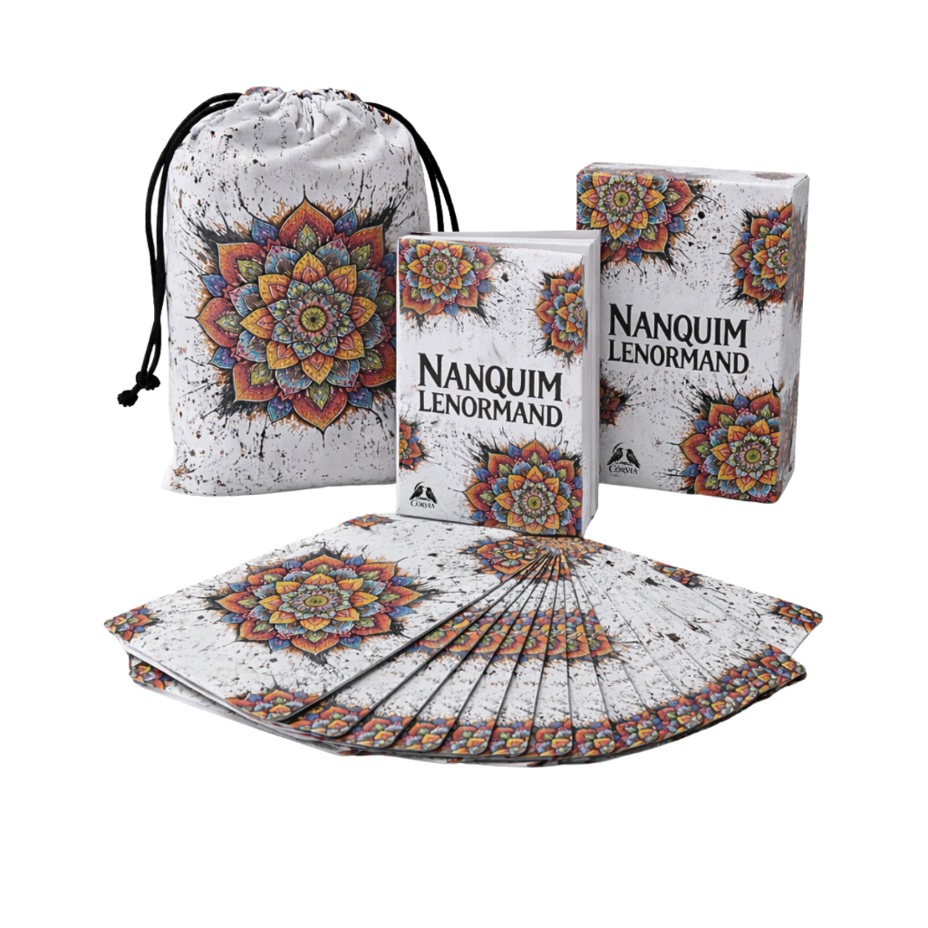 Nanquim Lenormand Baralho Cigano 36 Cartas Premium Com Saquinho