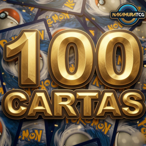 100 Cartas Pokémon com 10 Brilhantes  Pokemon TCG (90 comuns + 10 foils) | Sem Repetição Original Copag