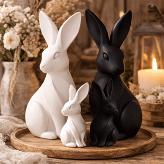 Kit Coelho Páscoa Decoração Moderna Festividade Desing Elegante Luxo Mininalista Enfeite em Oferta na Shopee