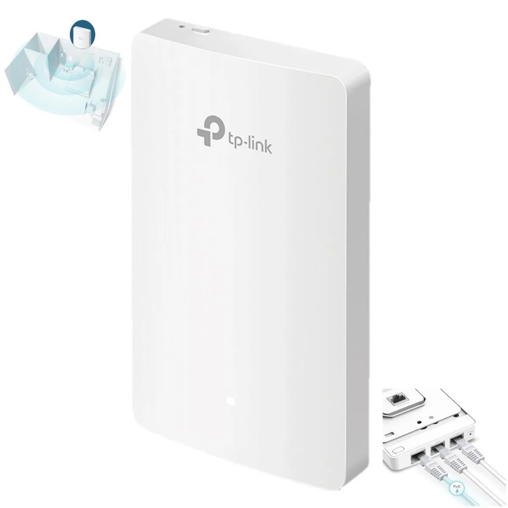 TP-Link Omada EAP235-Wall Access Point Wi-Fi 5 Dual Band AC1200 de Parede