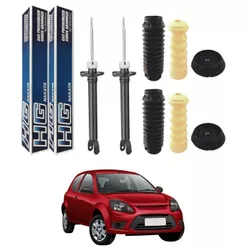 PAR AMORTECEDOR TRASEIRO FORD KA 2011 A 2013 NAKATA + KIT