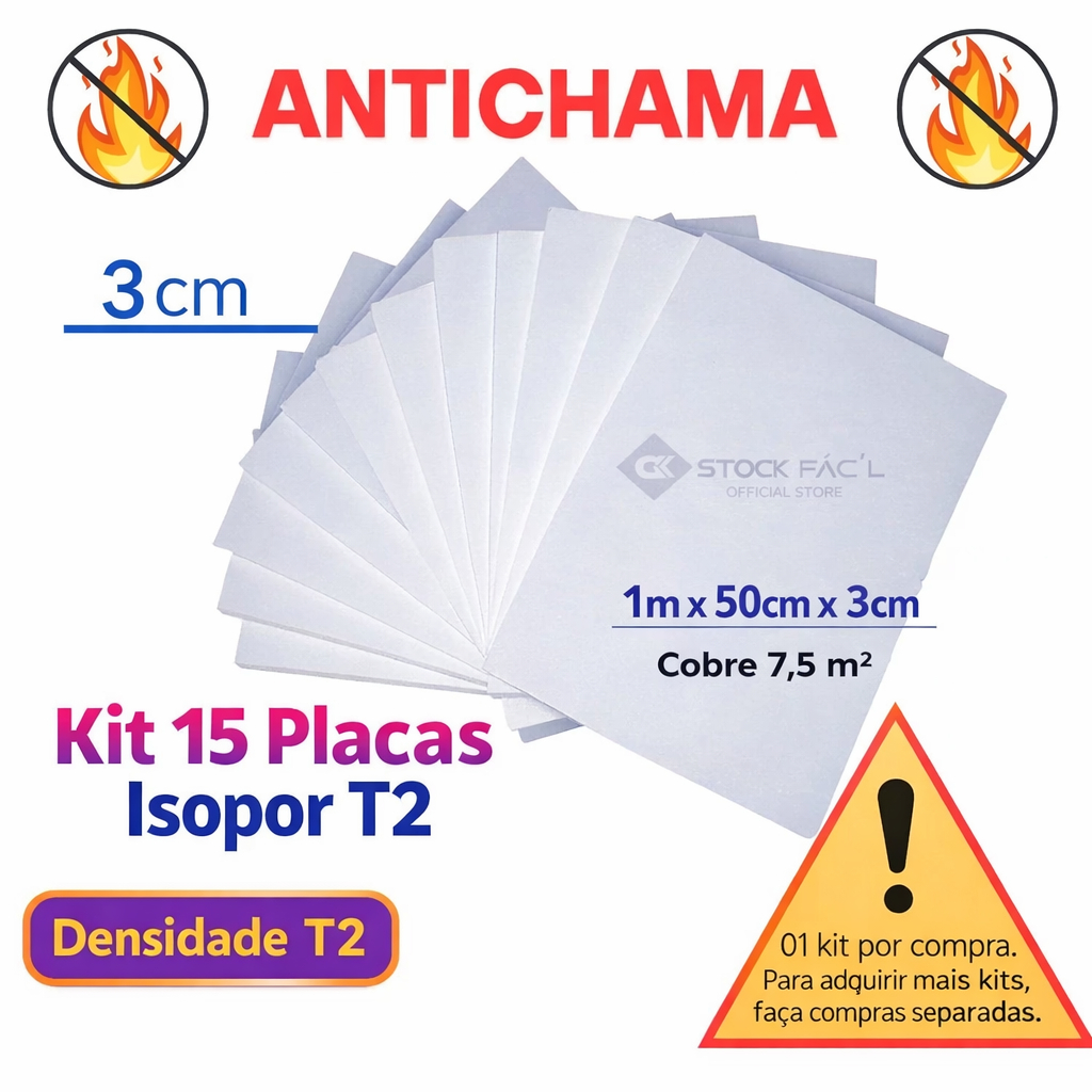15 Placas de Isopor 3cm Isolamento Calor e de Som Anti Chamas Revestimento em Oferta na Shopee
