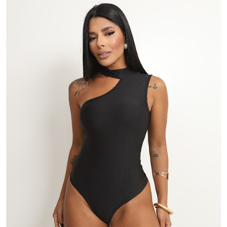 Body Feminino Gola Alta Moderno Mula Manca Bojo Um Ombro Só Casual Elegante Trend em Oferta na Shopee