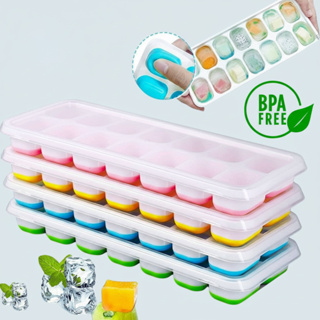 Kit 2 a 4 Formas de Gelo Silicone Com Tampa Rígida Flexível Fundo Retangular  Multiuso Lavável em Oferta na Shopee