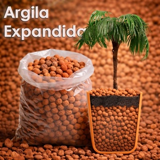 Argila Expandida 2L 4L 6L 8L ou 10 Litros Natural para Vasos Jardinagem, Drenagem e Paisagismo em Oferta na Shopee