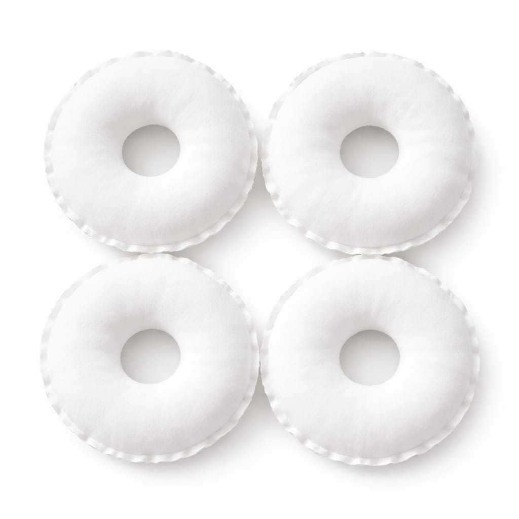 Kit 2 Pares Rosquinha para Seios Amamentação Algodão 100% Antialérgica Protetor Mamilo Lactante Conforto Pós-Parto em Oferta na Shopee