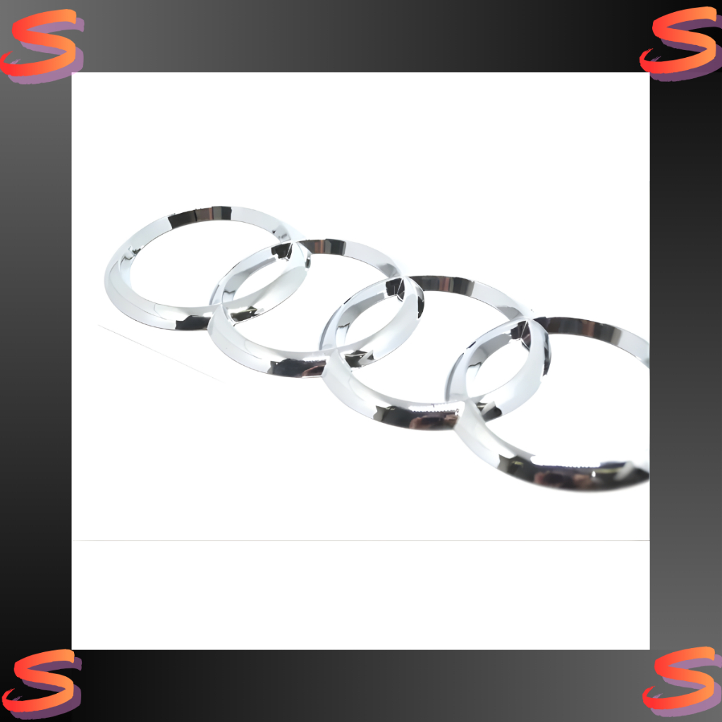 Emblema da Tampa Traseira Logo Argolas Audi A3 S3 A4 Rs4 S4
