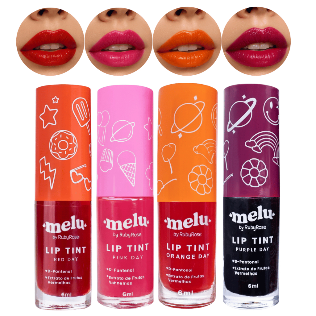 Lip Tint Labial Escolha Sua Cor - Rr7501 - Melu By Ruby Rose em Oferta na Shopee