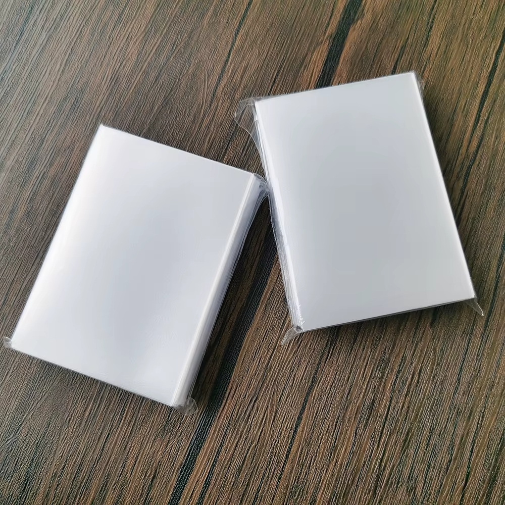 Sleeve matte clear transparente branco similar dragon shield double 66x91 Magic yugioh pokemon Digimon one pice kpop co