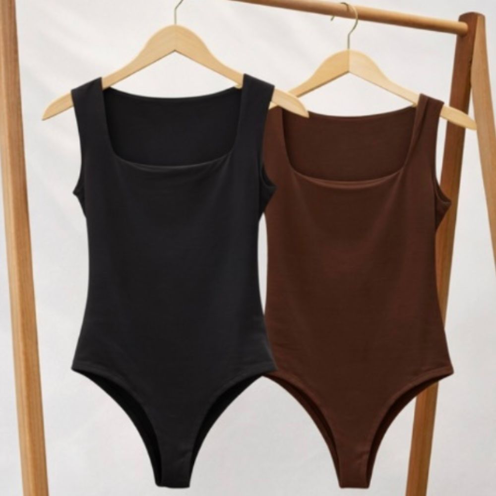 KIT 02 BODY COMBO BARATO FEMININO BLUSINHA SUPLEX POLIAMIDA ESTILO BLOGUEIRA CONFORTAVEL CASUAL ELEGANTE LISO CORES ALÇA