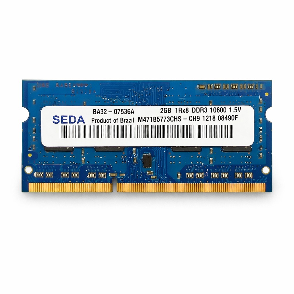 Memória Notebook 2GB DDR3 1333MHz Samsung PC3-10600