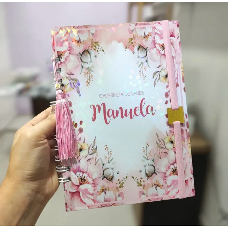 Caderneta de Vacinação Personalizada com Nome | Caderneta de Saúde do Bebê | Atualizada SUS | Menina