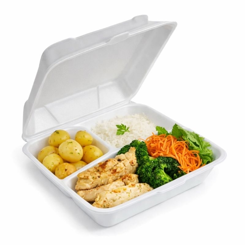 Marmitex / bandeja de isopor - tipo lancheira