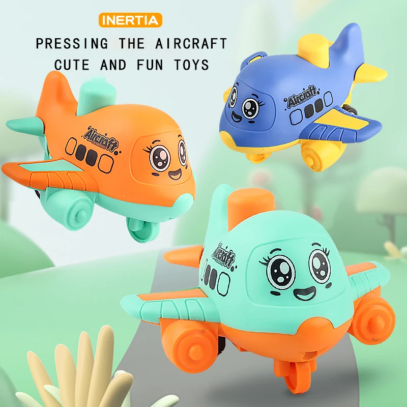 Brinquedo Aviãozinho Infantil Push Go Brinquedo de Fricção Sem Pilha Avião Carrinho Educativo