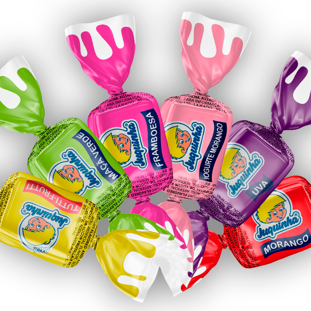 Detalhes do Kit 2 Balas Juquinha Sortidas 500g Pacotes de Balas Mastigáveis Sabor Frutas