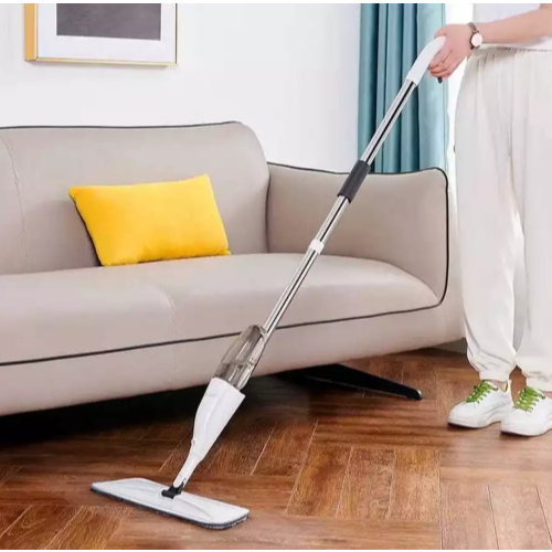 Kit Mop Spray + 2 Refis Flat Esfregão Flash Mágico Rodo Com Reservatório De Limpeza Microfibra