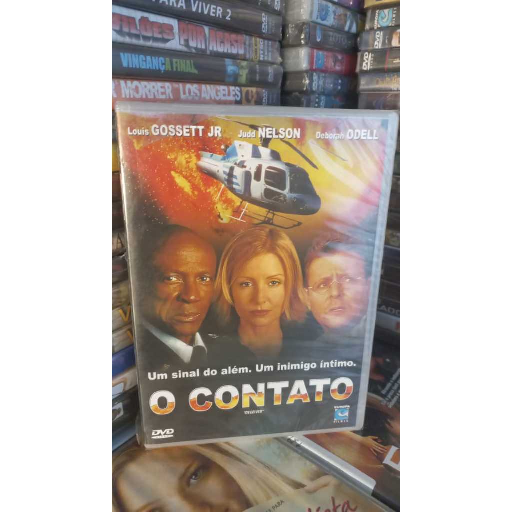 Dvd ( Lacrado)  O Contato -Um sinal do alem Um inimigo intimo  Deceived Louis Gossett Jr Judd Nelson Deborah Odell