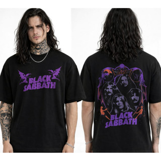 Camiseta Rock Oversized Black Sabbath Camisa Estampada Unissex Streetwear Moda Rock