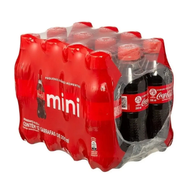 Coca Cola 200ml Garrafinha Pet 12unid. 200ml - Original