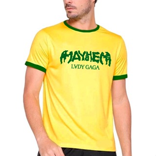 Camiseta Lady Gaga Mayhem Tour Brasil Show Pop Música Estilo em Oferta na Shopee