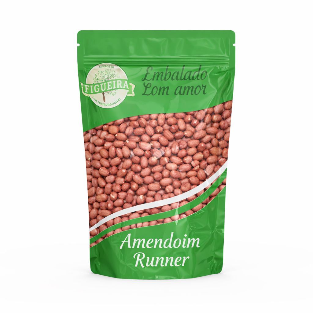 Amendoim Cru In Natura Runner Com Pele em Oferta na Shopee