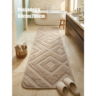 Tapete Passadeira Premium 60x200 cm Alto Relevo 3D Antiderrapante em Oferta na Shopee