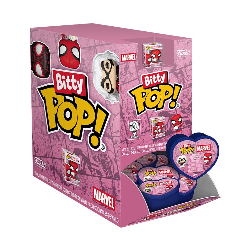 FUNKO BITTY POP MYSTERY SPIDERMAN VALENTINES 87817 NOVO ORIGINAL