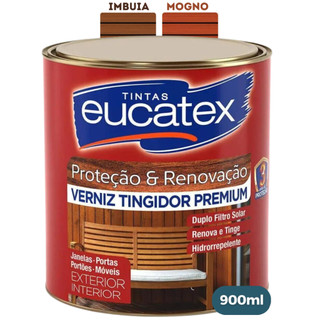 Verniz Tingidor Escuro e Brilhante Imbuia/Mogno 900ml - VERNIZ EUCATEX