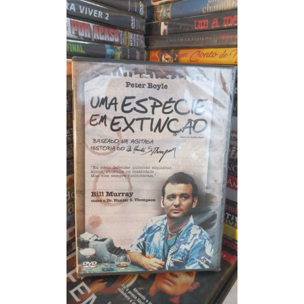 Dvd ( Lacrado) Uma Espécie Em Extinção - Bill Murray - Lacrado Peter Boyle raro
