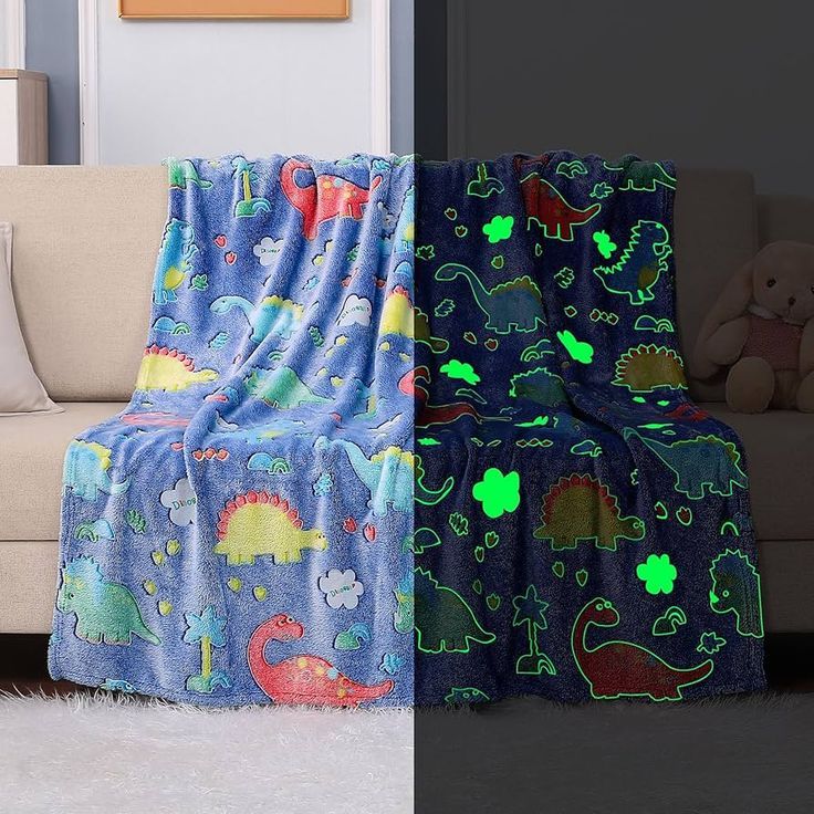 Coberta Manta Luminosa Brilha No Escuro Para Meninas e Meninos em Oferta na Shopee