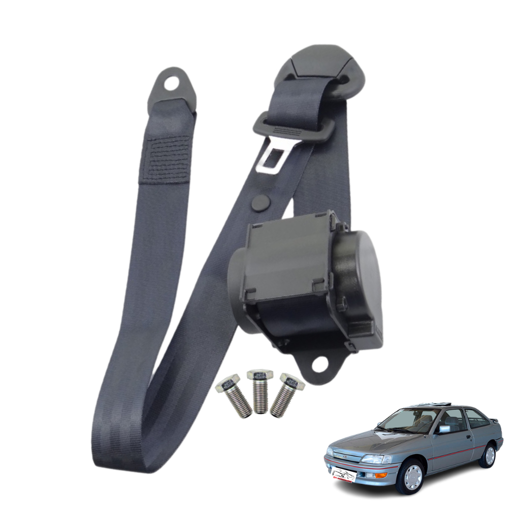 Cinto De Segurança Retrátil 3 Pontos Lingueta 22mm Ford Escort
