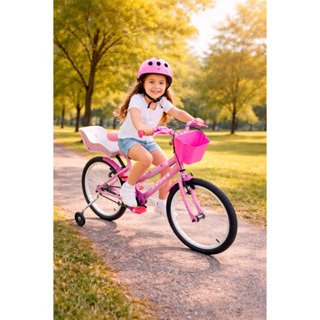 Bicicleta Infantil Aro 20 Fem Doll Com Rodinha e Caderinha de Boneca em Oferta na Shopee