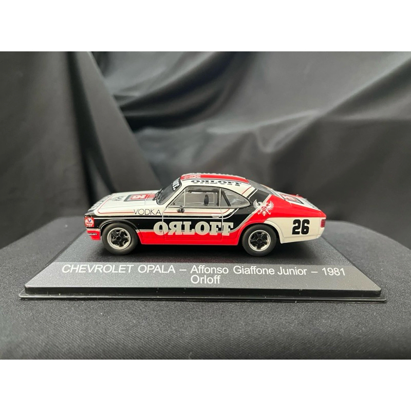 Miniatura Stock Car Chevrolet Opala Affonso Giaffone Jr -1981 - Orloff 1:43 Ixo Branco