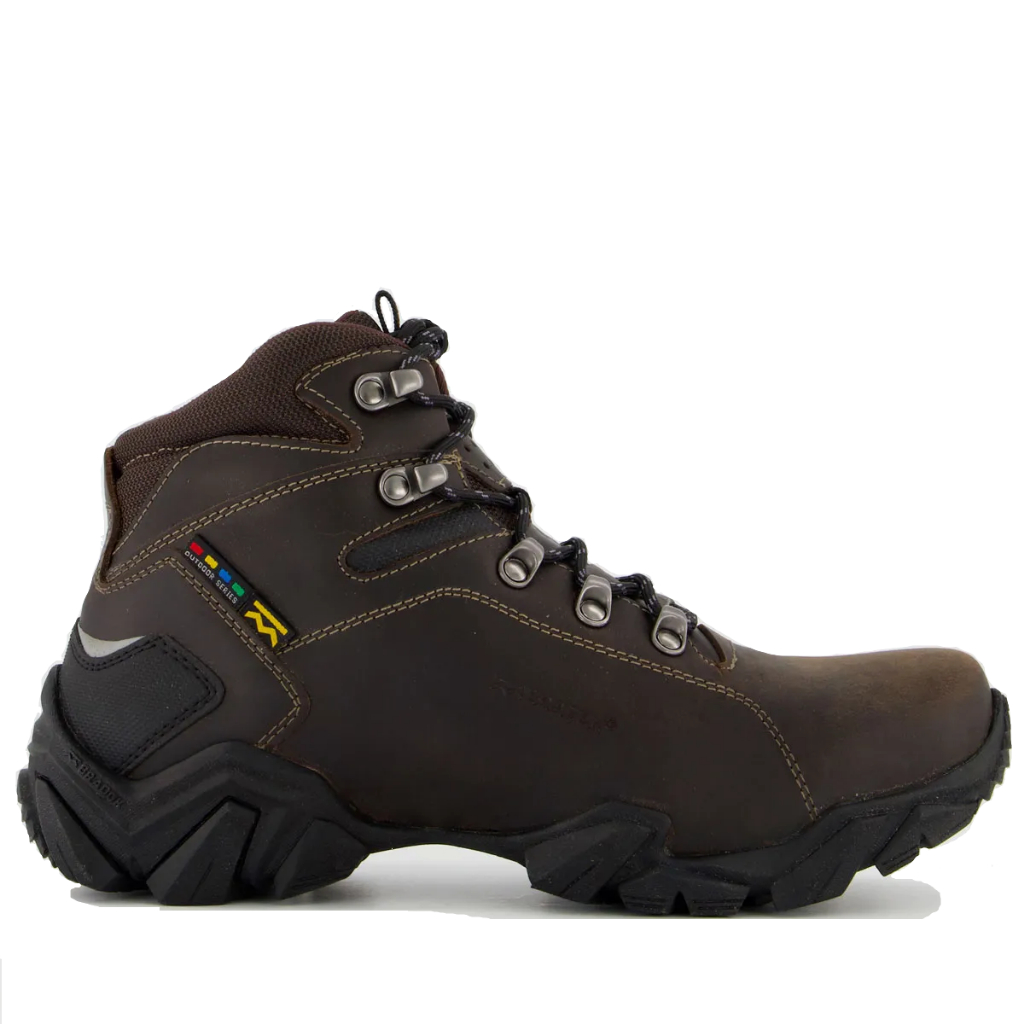 Bota Bradok Raptor Marrom Couro Legítimo Masculina