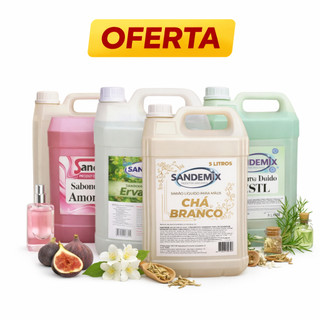 Sabonete Líquido 5L Galão Higiene Mãos Lavabo Banheiro Perfumado Refil Econômico