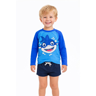 Kit Roupa de Banho + Sunga Infantil  Blusa com Proteção Solar  Infantil Manga Longa Moda Praia Meninos em Oferta na Shopee
