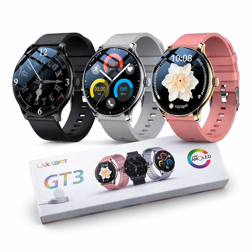 Smartwatch Gt3 Amoled Chamadas Notificações Esportivo Amoled Relogio Inteligente Lançamento em Oferta na Shopee