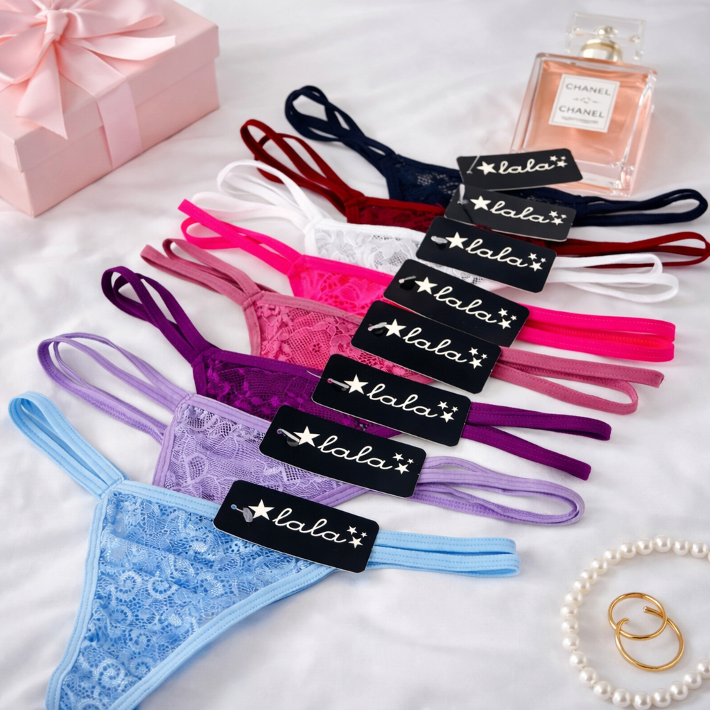 KIT 10 Calcinhas Empina Bumbum Fio Dental Duplo Conforto Sensual Sem Costura no Bumbum