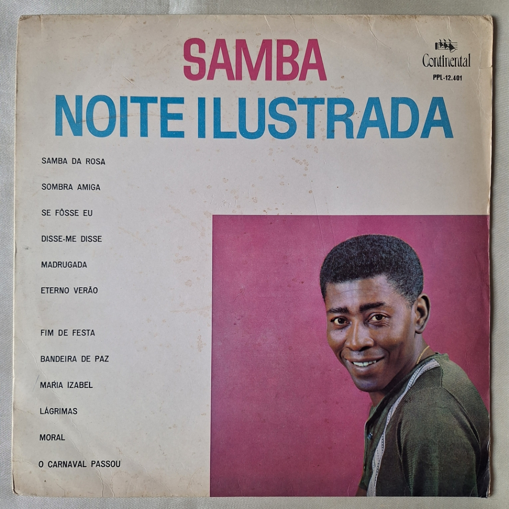 DISCO DE VINIL LP - NOITE ILUSTRADA COM PORTINHO E SUA ORQUESTRA – SAMBA (1969)
